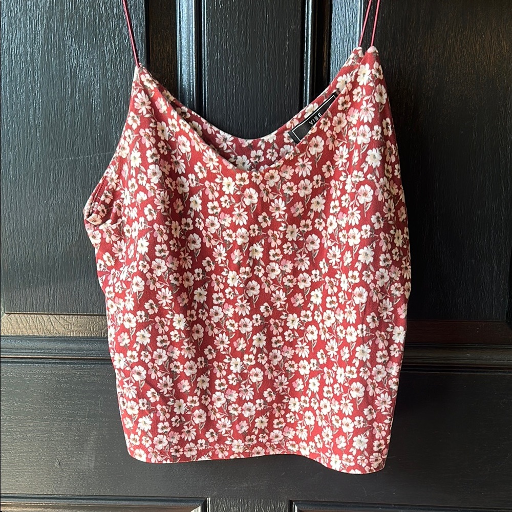 Floral Red Women's Top